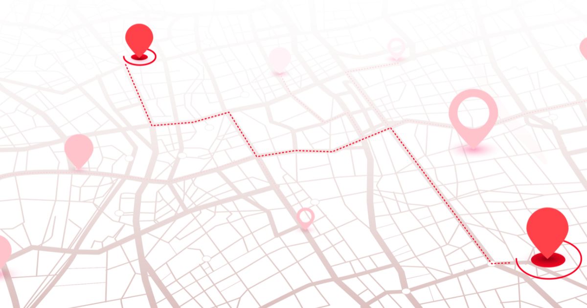 Location tracking network map